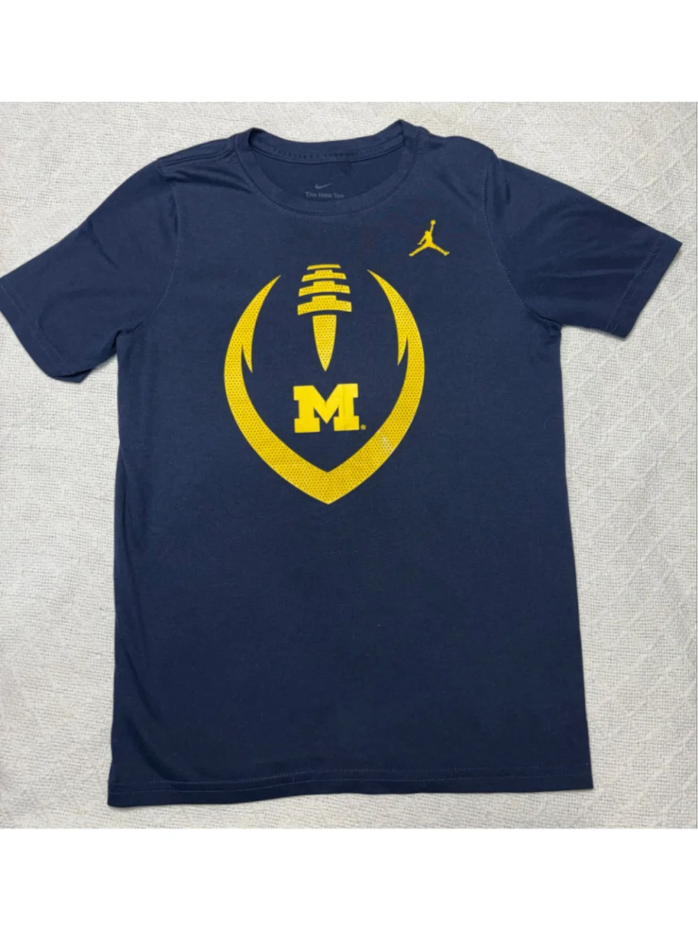 Nike Jordan Michigan Wolverines Youth Bundle Football T-Shirt M & Hoodie SZ? GUC